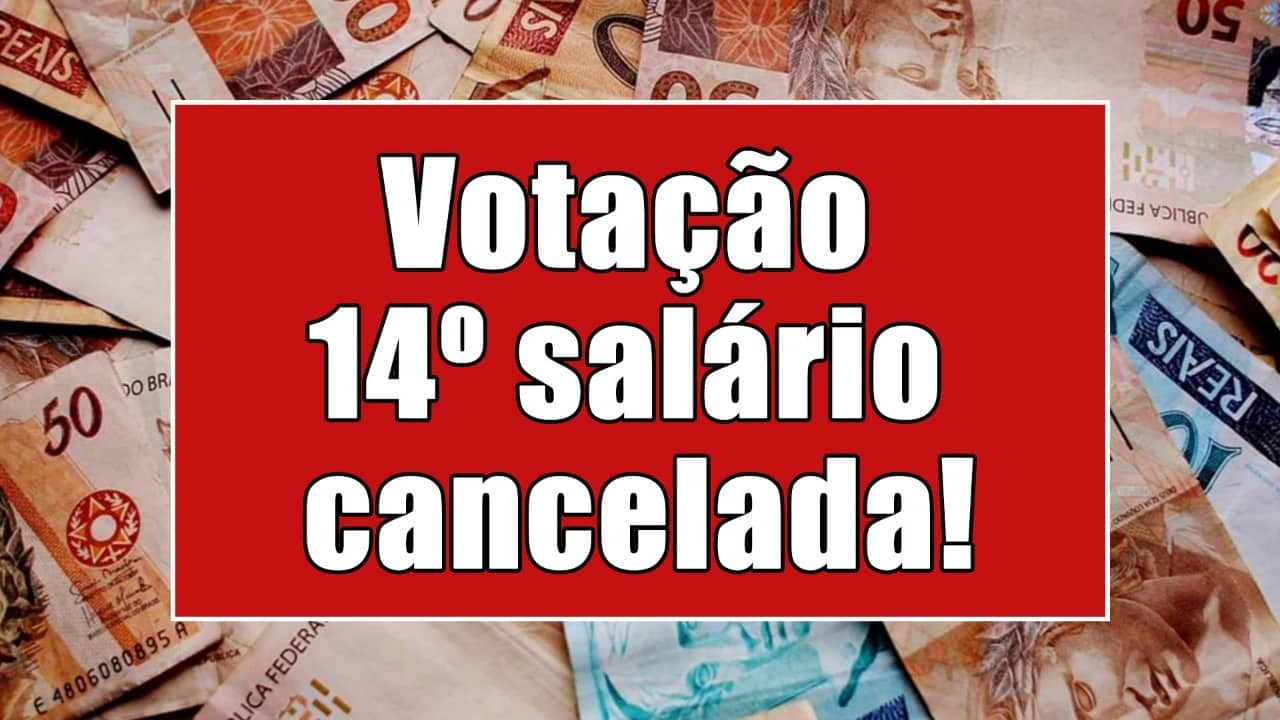 Nessa quarta-feira (03), estava marcada para ocorrer a votação do 14º salário, mas a votação acabou sendo cancelada. Confira: