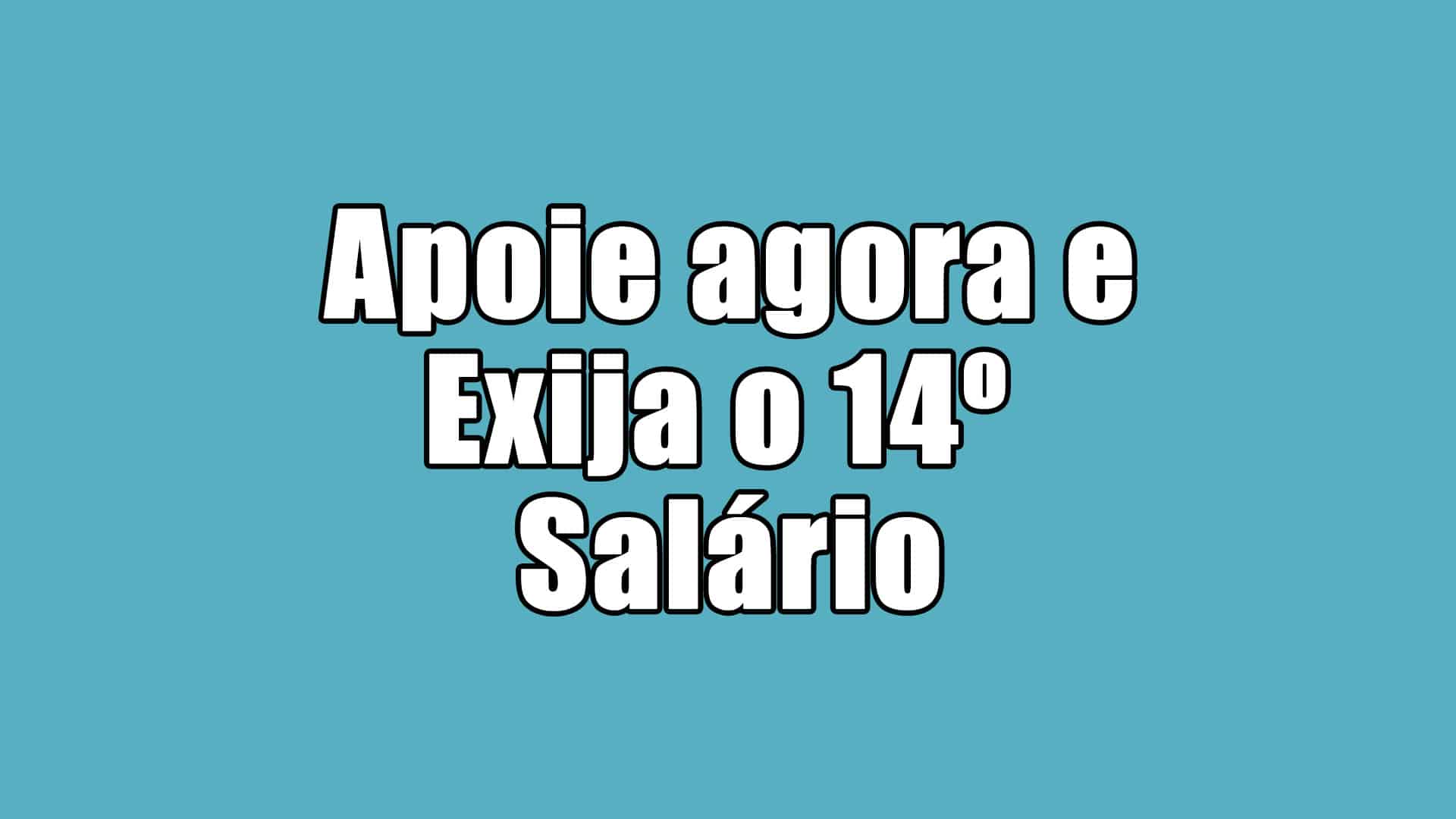 Há mais de 20 dias, o 14º salário não é avaliado por alguma comissão da Câmara dos Deputados, com isso, o projeto necessita de seu apoio! Confira: