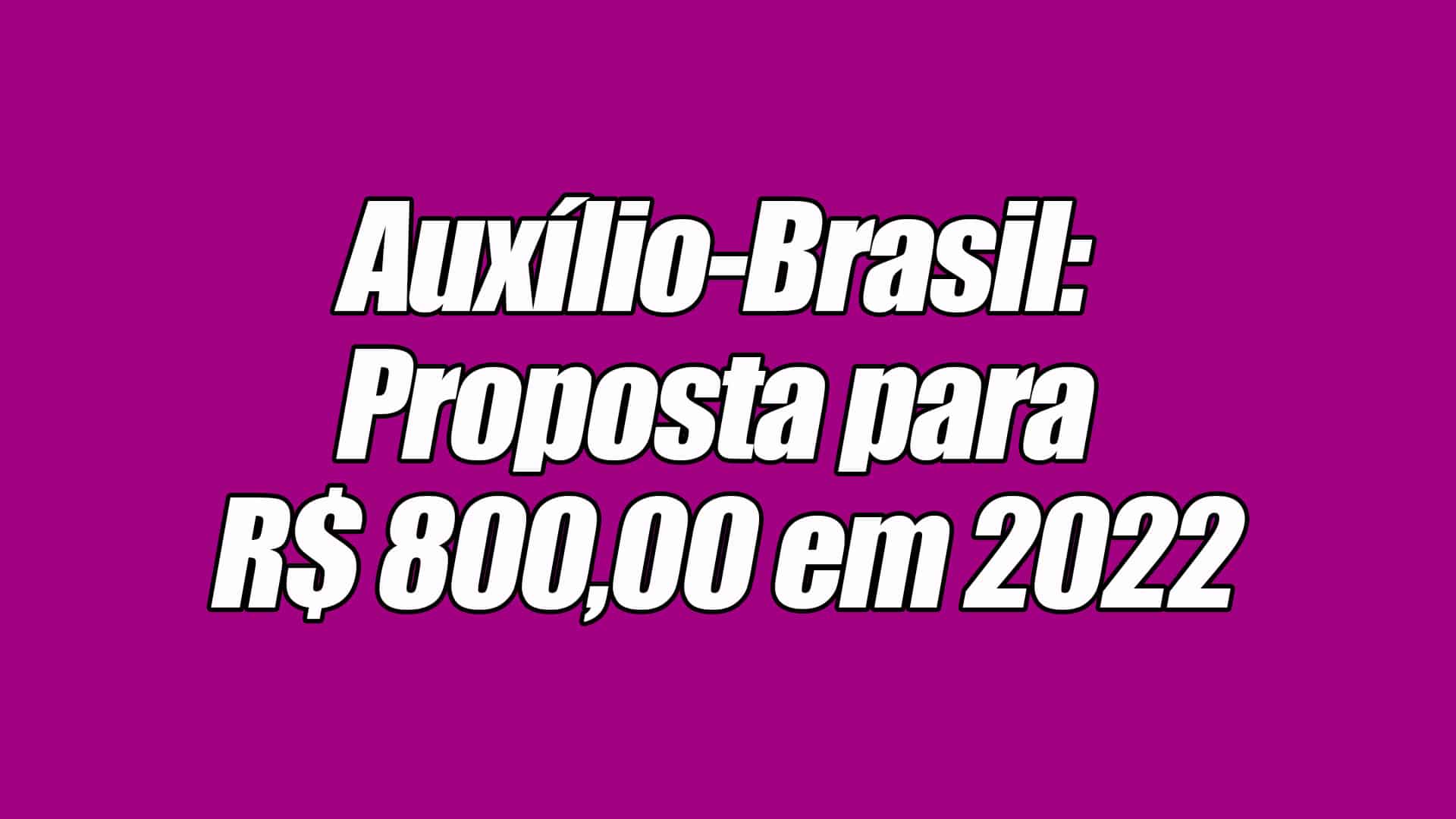 O auxílio-Brasil é um Programa assistencial do Governo e vem beneficiando famílias em situação de vulnerabilidade social com um valor mensal. Em dezembro, o valor do auxílio foi de R$ 400,00 e há propostas para que sofra um reajuste para R$ 800,00.