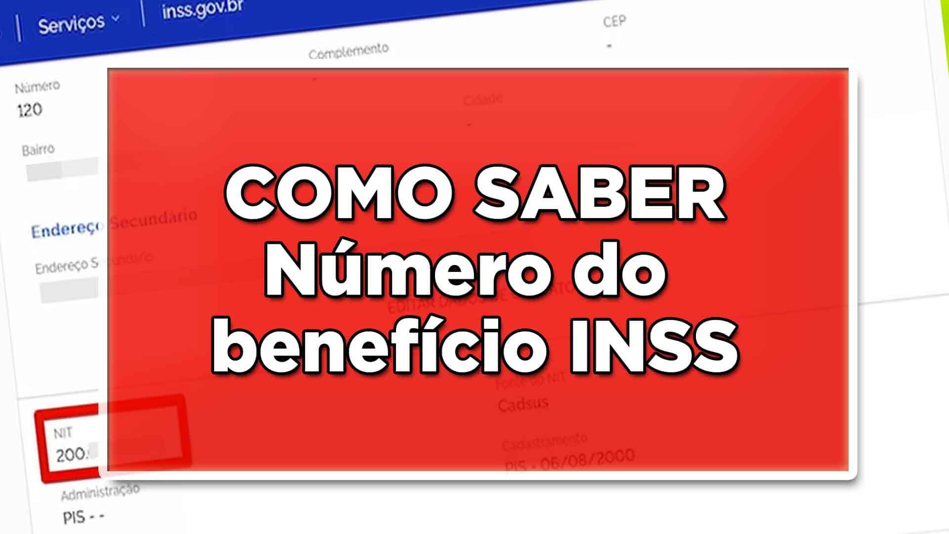 Como saber número do benefício INSS