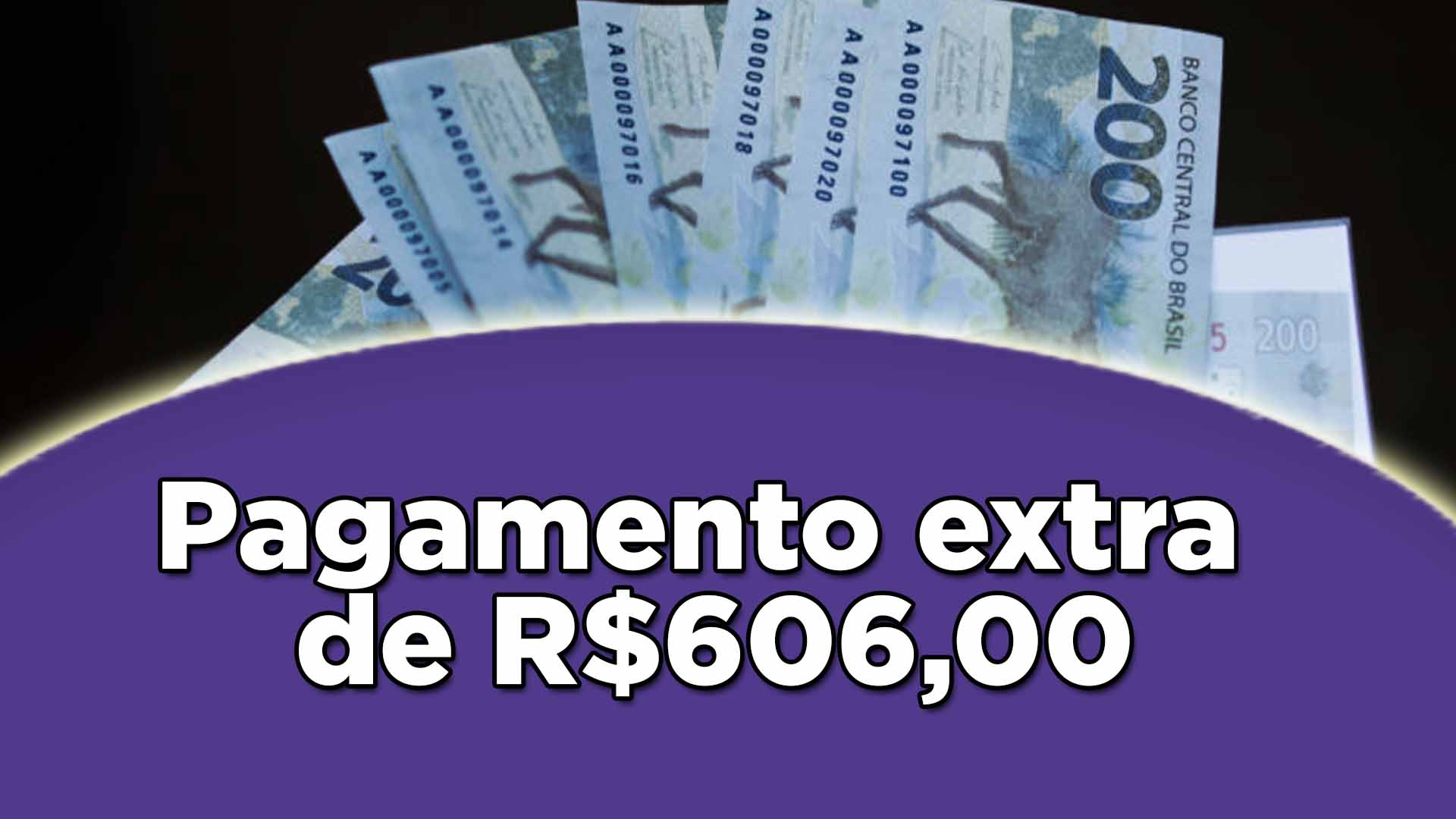 pagamento extra de R$606