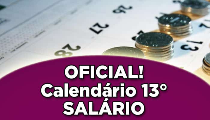 Calendário do 13° salário