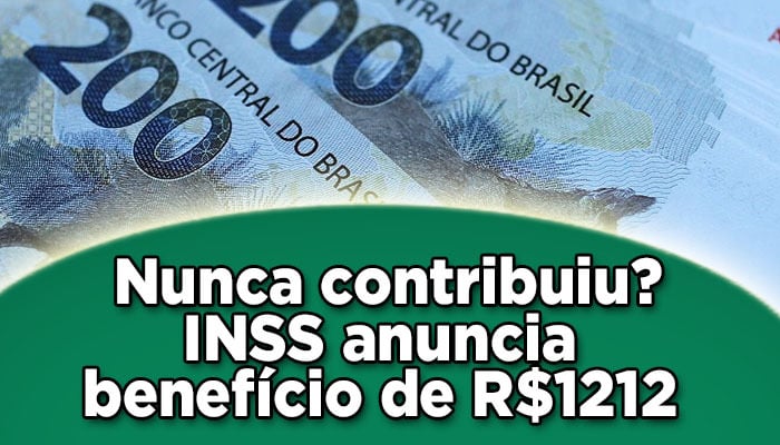 INSS anuncia benefício do BPC mesmo para quem nunca contribuiu