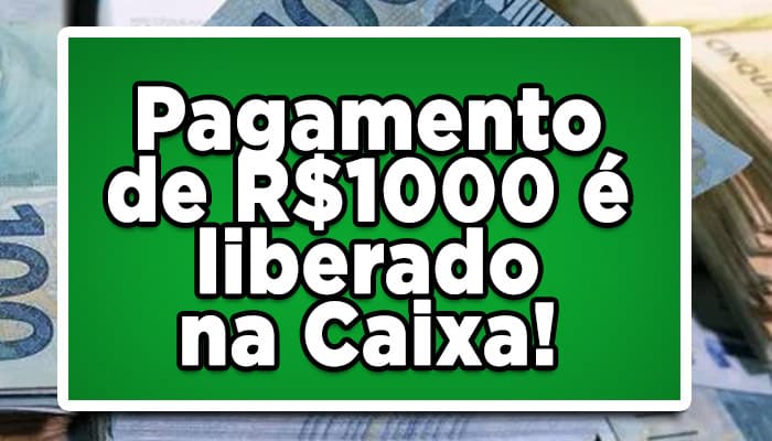 Para os trabalhadores brasileiros, está sendo liberado pela Caixa, o saque de um valor de até mil reais! Confira agora: