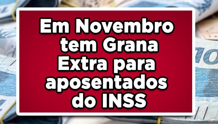 Parcela única do 13º Salário do INSS chega em Novembro, confira
