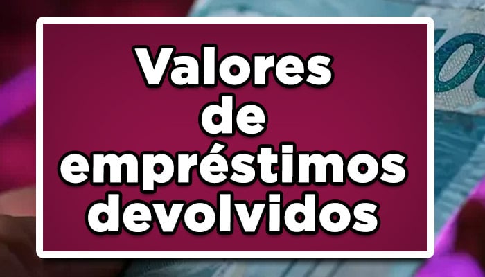 valores de empréstimos