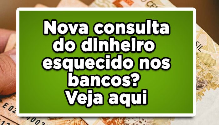 Dinheiro esquecido nos bancos: nova consulta terá liberação? Veja