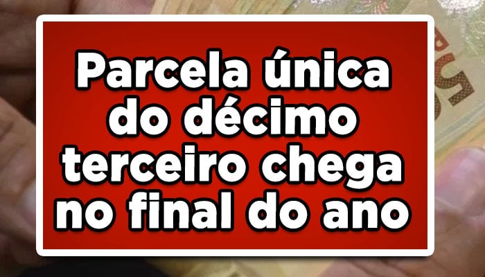 Parcela única do décimo terceiro chega no final do ano, veja quem recebe