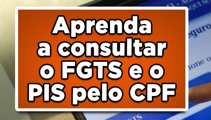 Consultar FGTS e o PIS pelo CPF