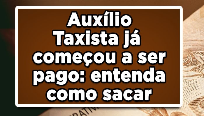 auxílio taxista