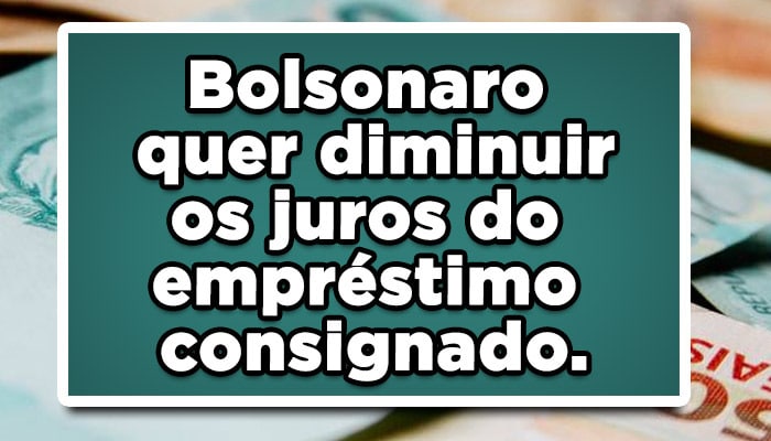 Juros dos empréstimos consignados