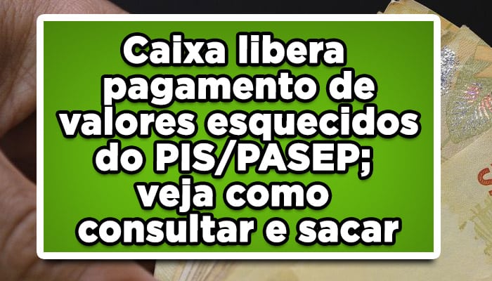 Caixa libera pagamento de valores esquecidos do PIS/PASEP; veja como consultar e sacar