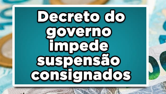 Supensão consignado