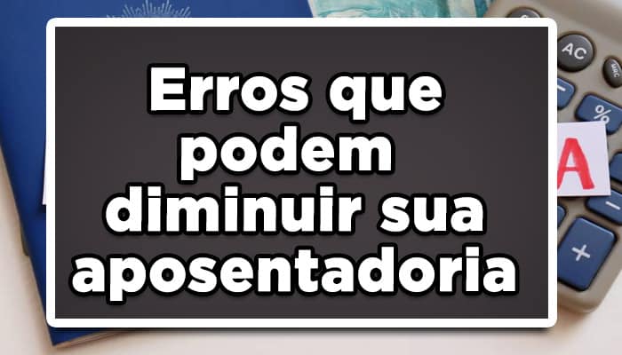 Alguns erros, que podem então acabar baixando o valor pago pelos aposentados do INSS neste ano de 2022, possuí pontos em comuns para os especialistas em Previdência. Confira: