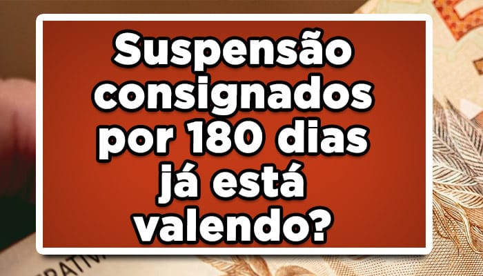 suspensão dos consignados