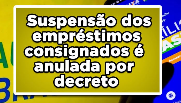 Suspensão consignado