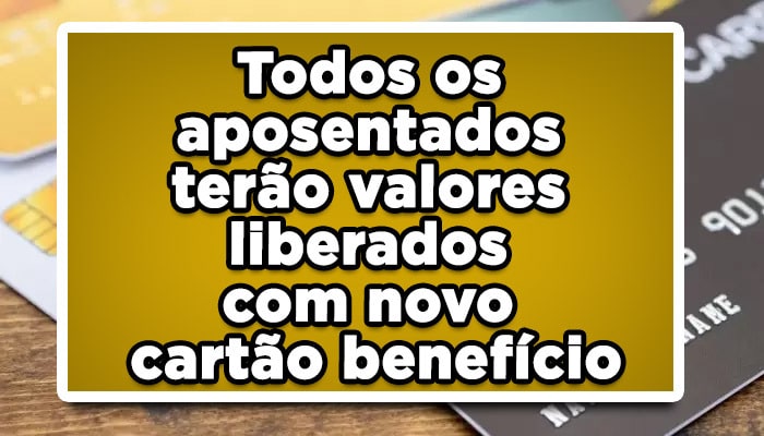 novo cartão benefício inss