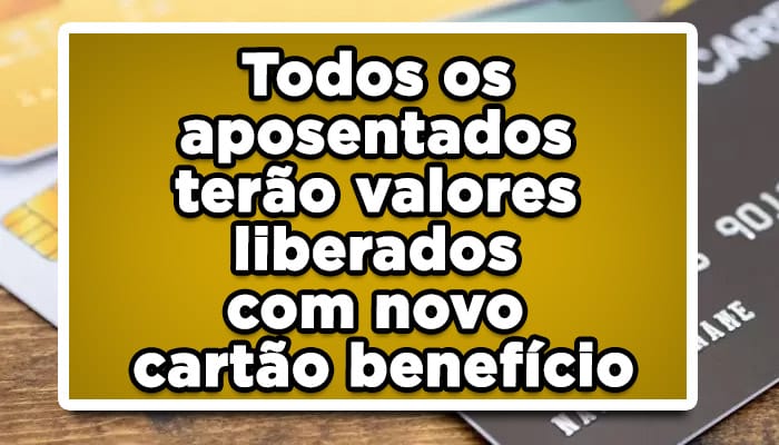 novo cartão benefício inss