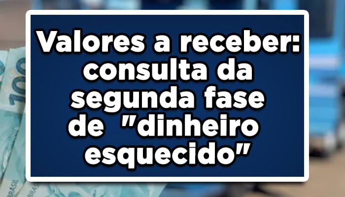 valores a receber banco central