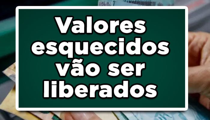 Valores esquecidos Banco Central
