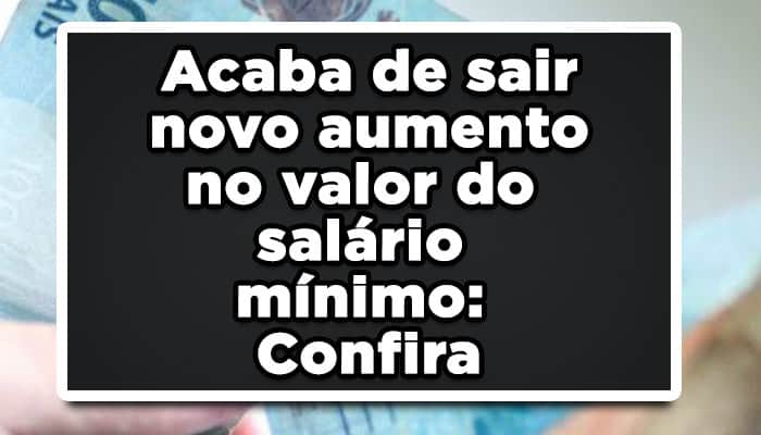 Aumento salário mínimo
