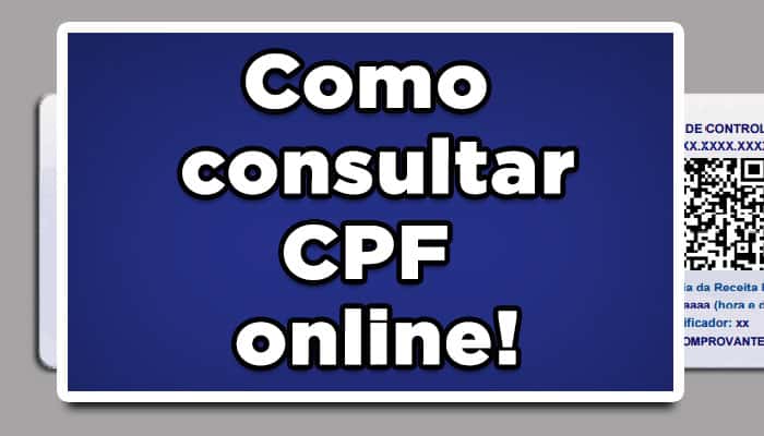 Veja agora como consultar o CPF online e descubra se existe restrições em seu Cadastro de Pessoa Física e mantenha então a sua situação financeira em dia! Confira: