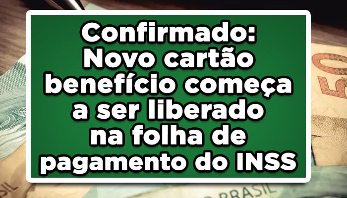 Cartão benefício INSS