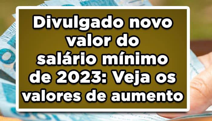 Salário mínimo 2023