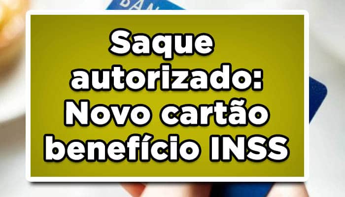 novo cartao beneficio inss
