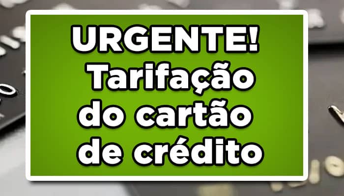 Tarifação cartão de crédito