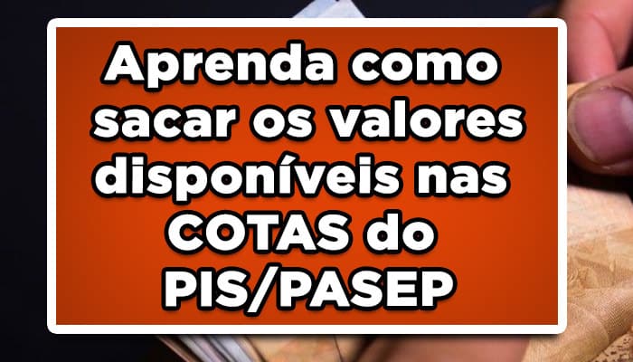 Aprenda como sacar os valores disponíveis nas COTAS do PIS/PASEP