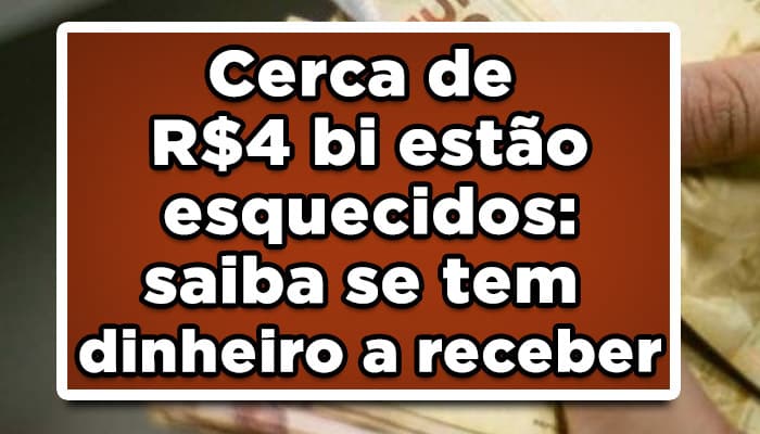 dinheiro a receber do banco central