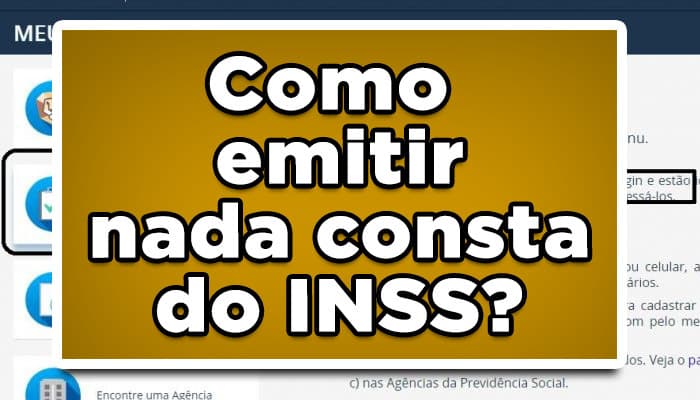 como emitir nada consta do inss