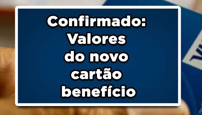 Novo cartão benefício