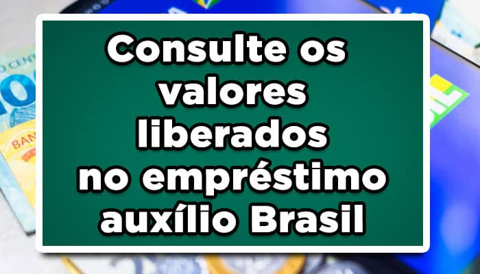 Consulte os valores liberados no empréstimo auxílio Brasil