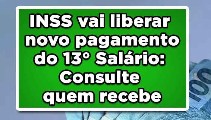 pagamento 13º salário inss