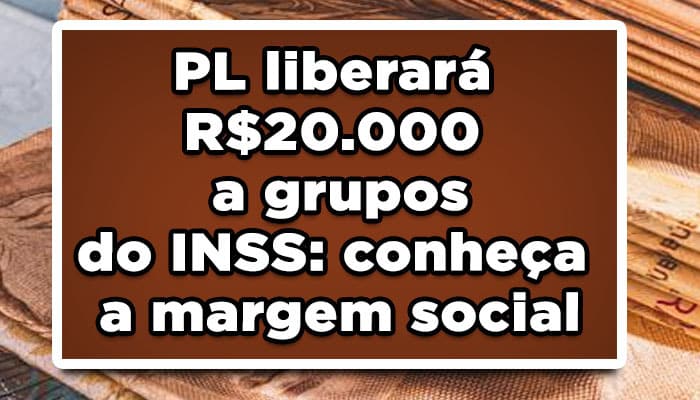 PL liberará R$20.000 a grupos do INSS: conheça a margem social