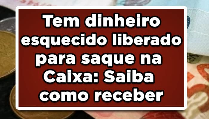 dinheiro esquecido