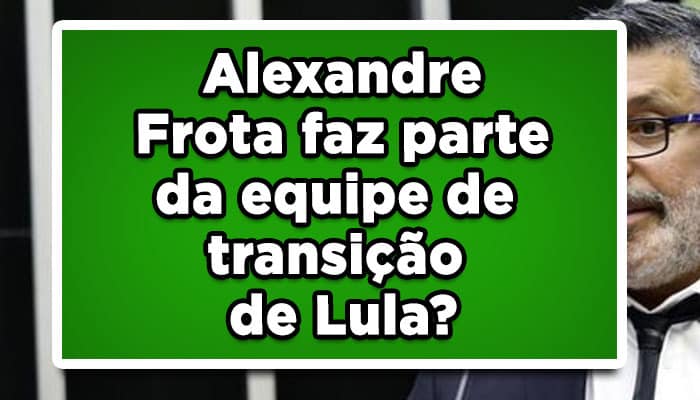Alexandre Frota faz parte da equipe de transição de Lula?