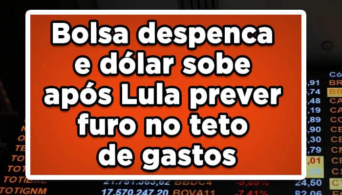 Bolsa despenca e dólar sobe