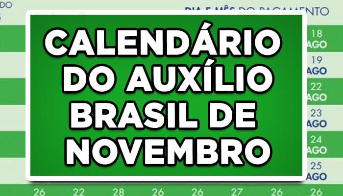Calendário Auxílio Brasil
