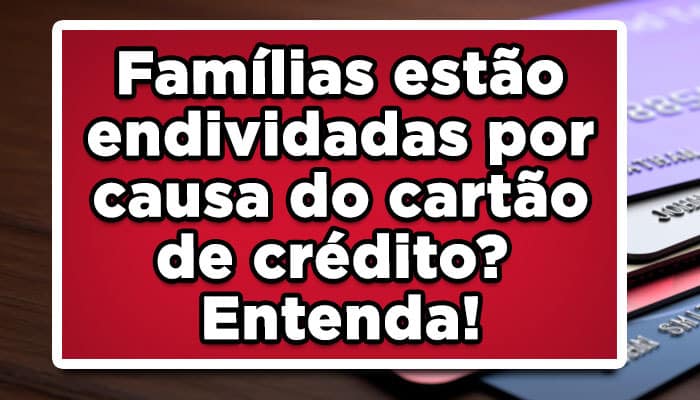 Famílias estão endividadas por causa do cartão de crédito? Entenda!