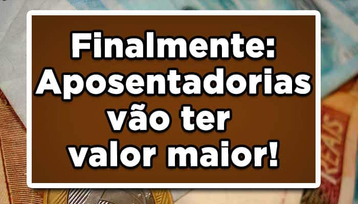 aumento da aposentadoria