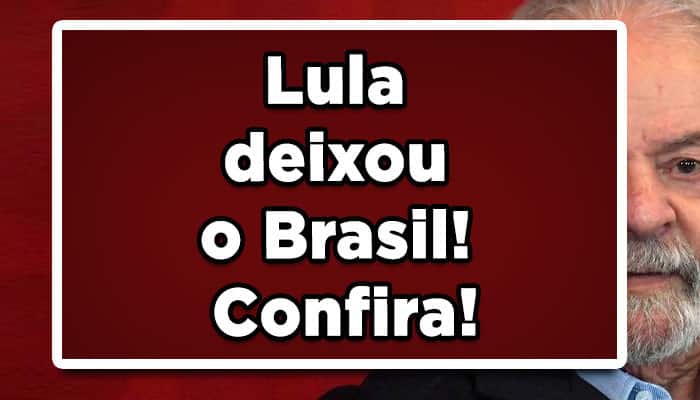 Lula deixou o Brasil! Confira!