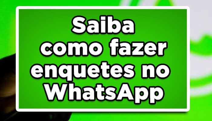 como fazer enquetes no whatsapp