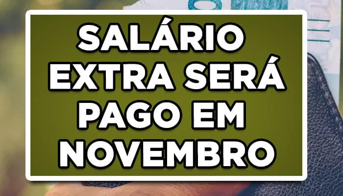 salário extra em novembro