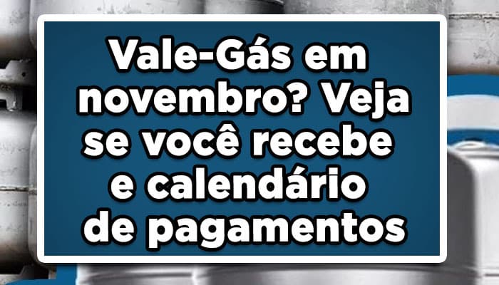 como será o vale-gás em novembro