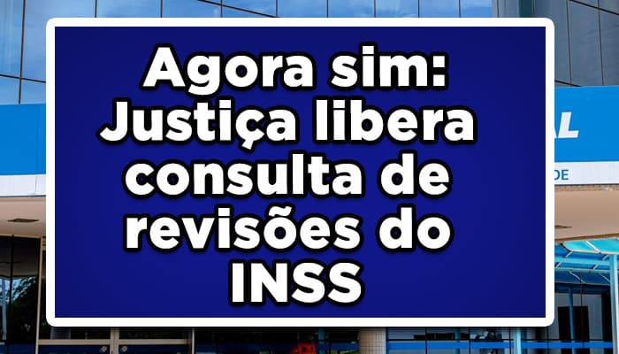 Agora sim: Justiça libera consulta de revisões do INSS