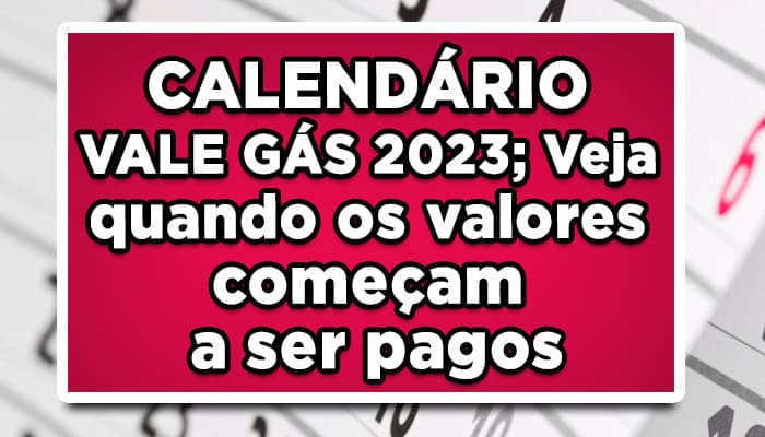 calendário vale gás 2023
