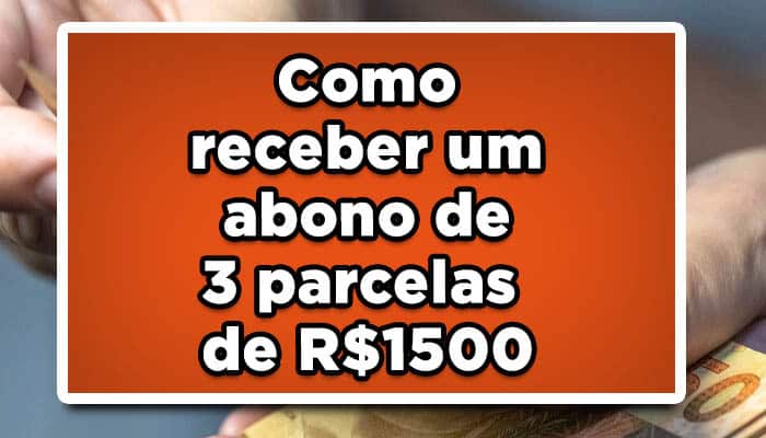 3 parcelas de 1500